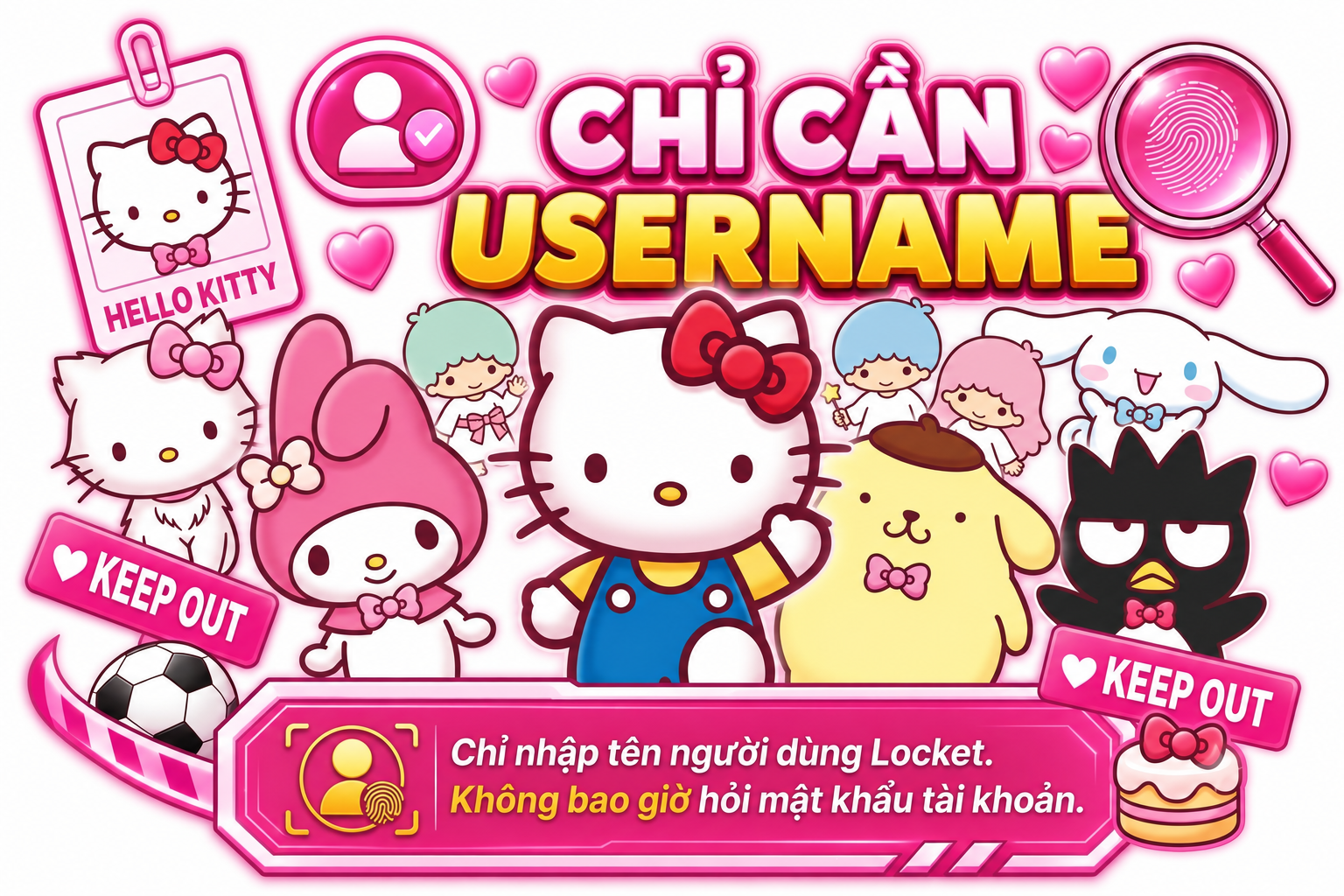 Chỉ cần Tên người dùng